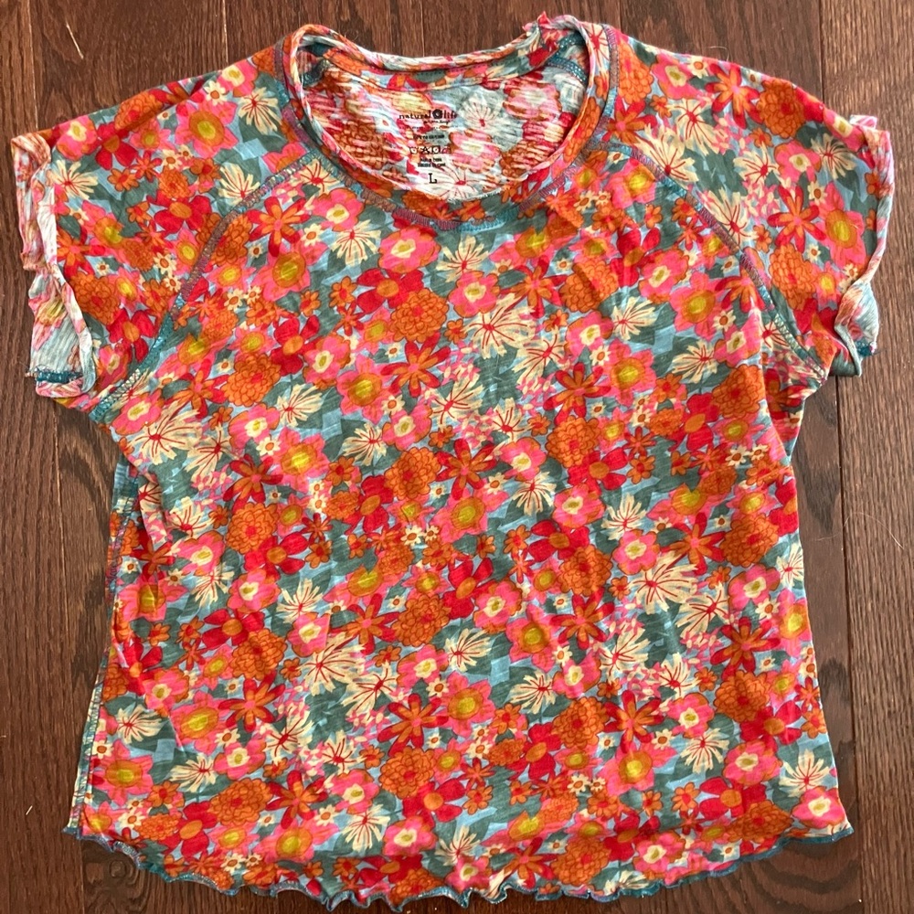 Natural Life bright floral top
